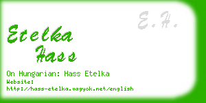 etelka hass business card